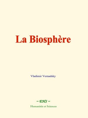 cover image of La biosphère